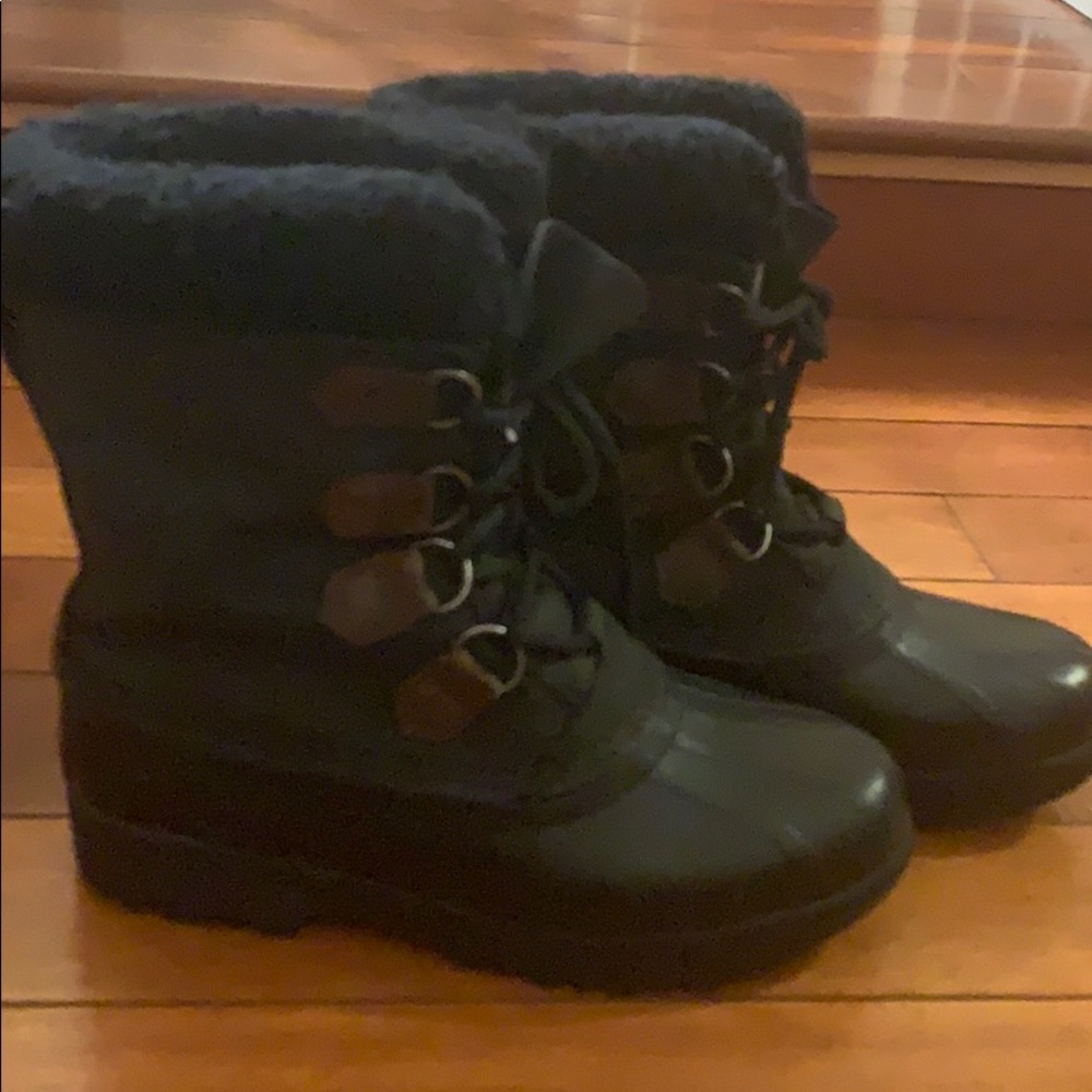 Women’s Black and Brown Sorel Waterproof Boots
